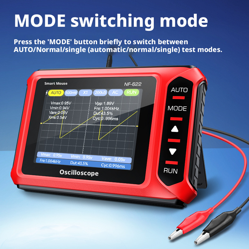 Uma Nova Peça Grande Resistência Multi-Purpose Handheld Osciloscópio Digital Mini Instrumento Portátil