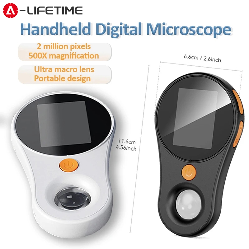 500X Ampliação Digital Handheld Microscópio Lupa Com Luz Para Moedas Eletrônicas Jóias Relógio Reparação
