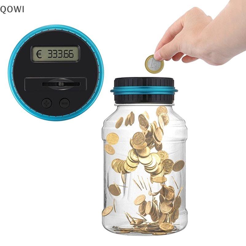 qo Digital LCD Contagem Moeda Caixa De Poupança De Dinheiro Jar Grande Capacidade Para USD EURO GBP Eletrônica Cofrinho