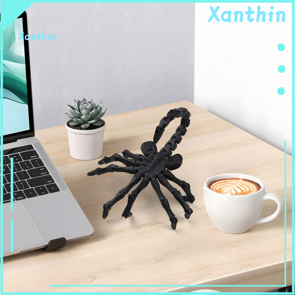 3d Printed Scorpion Statue Ornament Movable Figurine with Articulated Joints – Realistic Model Fidget Toy Home for Sou