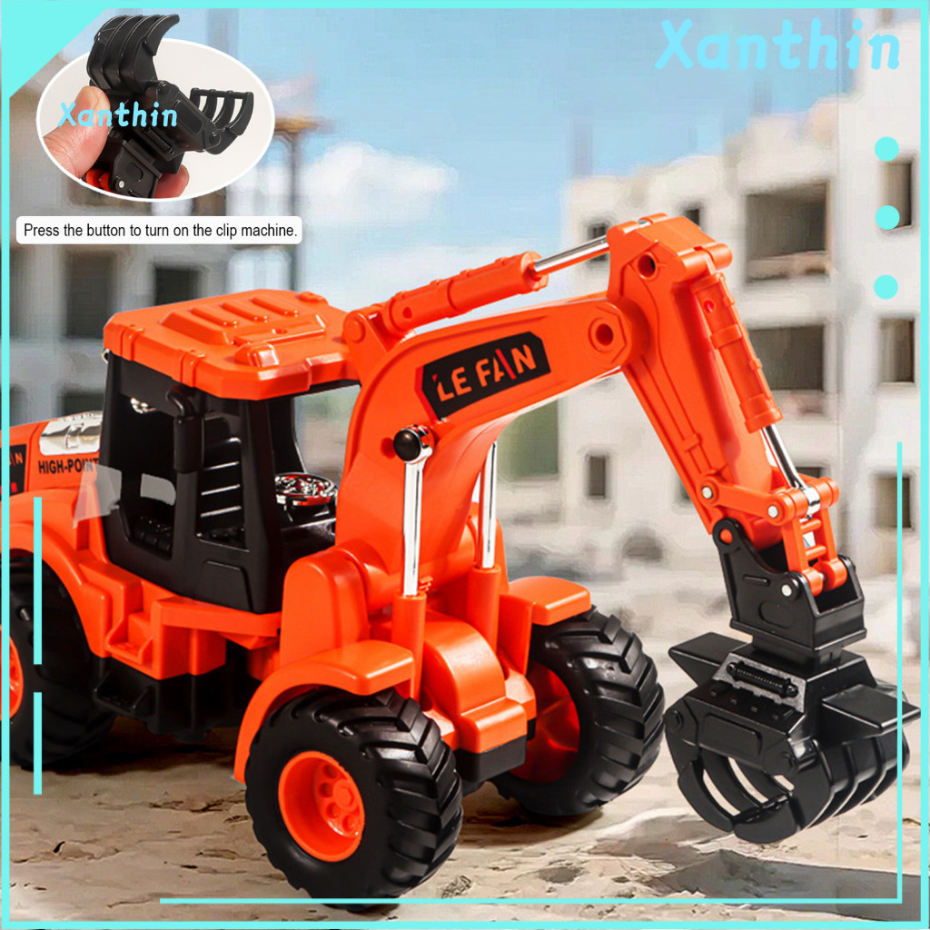 Driving Truck Toy Kids Construction Inertia Drive with Movable Joints – Educational Mini Engineering Vehicle for Toddl