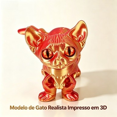 3D Cute Cat Mini Figure, Movable Joints Kitten Model, Creative Modern Decor Toy