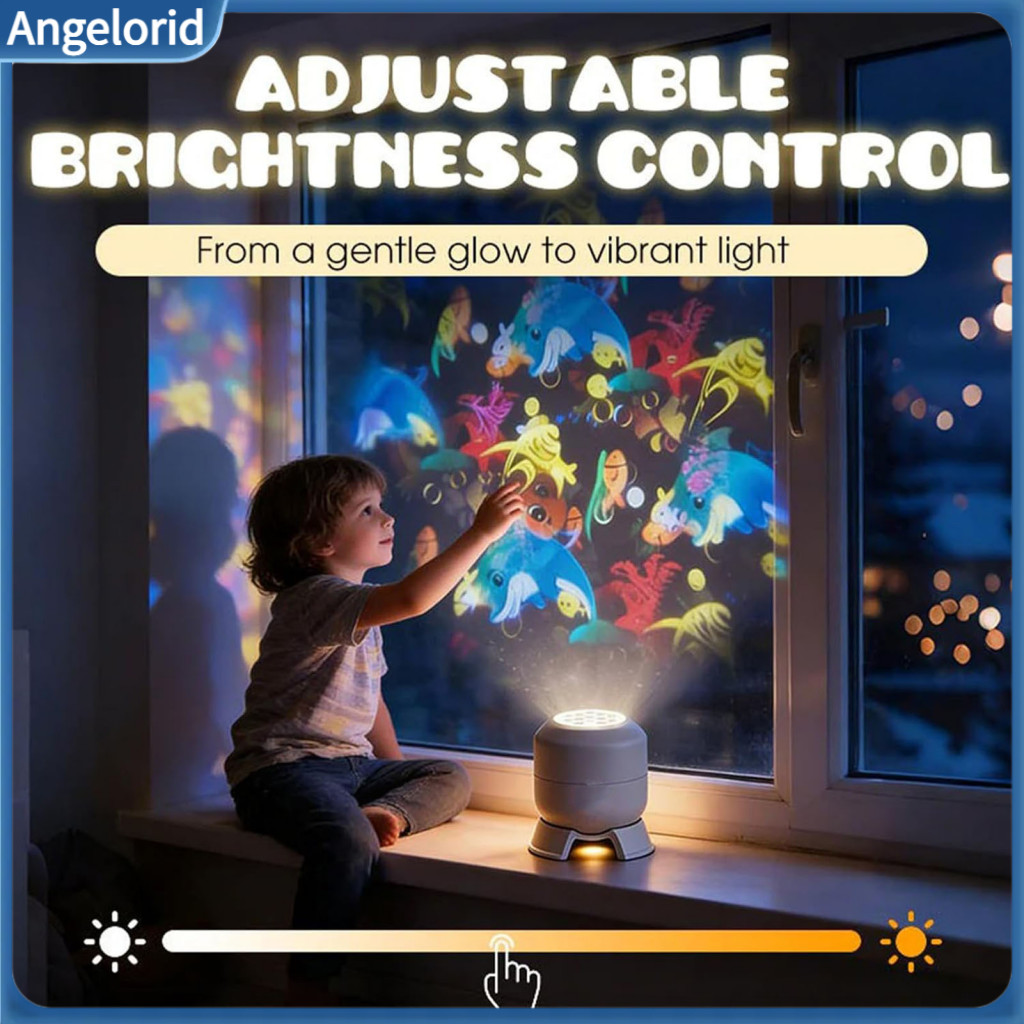 Flexible Angle Projection Base Star Night Light Projector 360° Rotating Ocean Mood Lamp Adjustable Focus Dimming Wall C