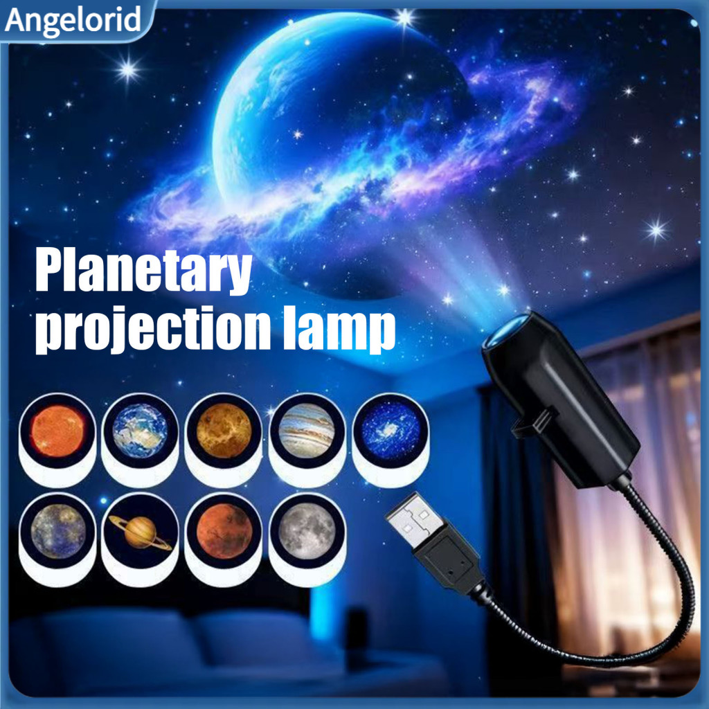Indoor Star Projection Starry Sky Projector for Bedroom Night Light Usb Nebula Lamp with 360° Flexible Neck Ceiling Roo
