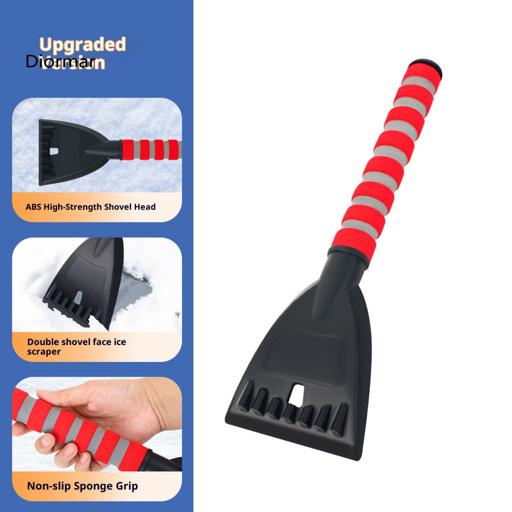 Heavy-duty Snow Shovel with Handle Extendable Car Ice Scraper – Detachable Lightweight Durable Winter Emergency Tool f