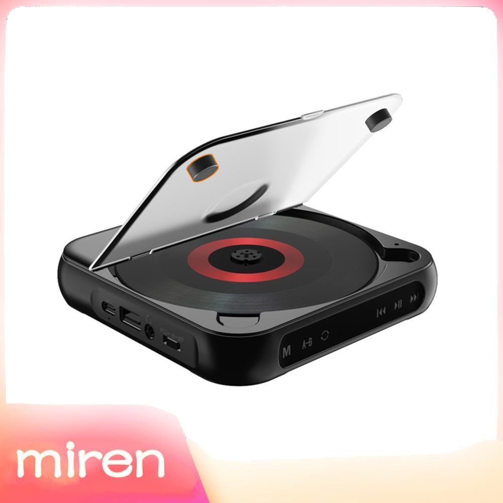 Miren.br Leitor de CD 3 modos LED Display Touch Control Portátil Retro Desktop BT Música com tampa à prova de poeira