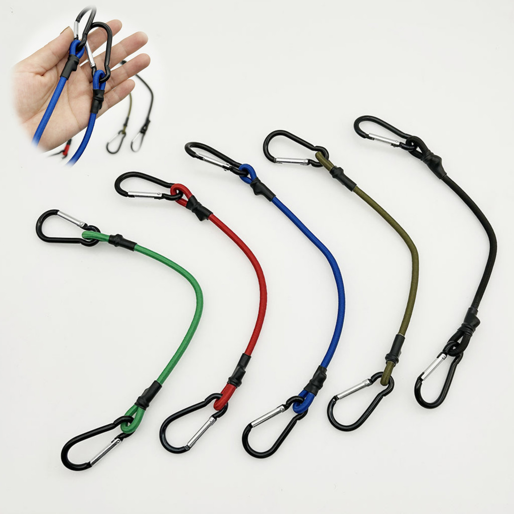 Durable Bungee Cord with Metal Hooks – Elastic Secure Strap for Camping Luggage Cargo and Outdoor Use Flexible Fasteni