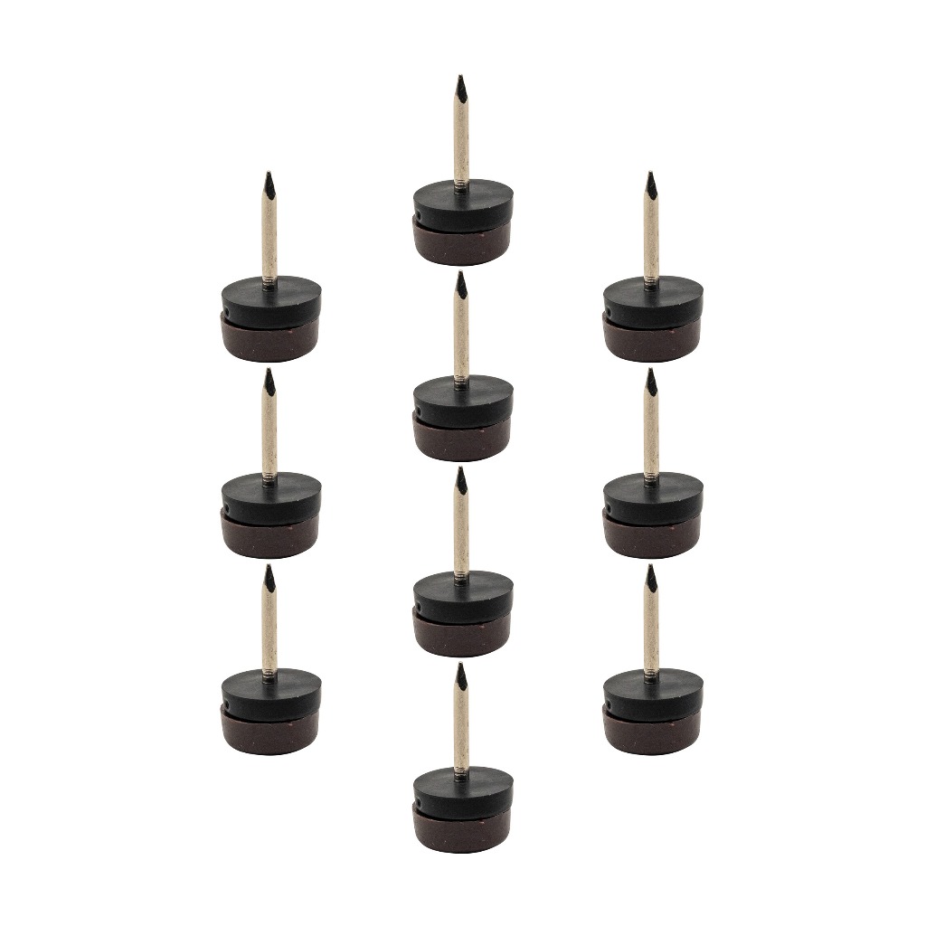16 Sapata Pezinho 16mm Com Prego Pé Cadeira Mesa Poltrona Móveis