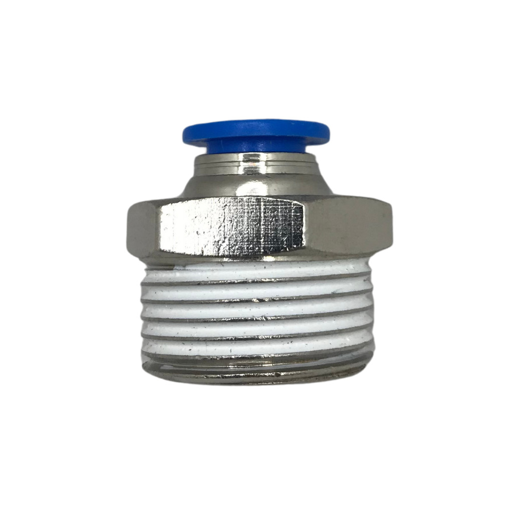 Conexão Reta Rosca 3/4 npt Macho Engate Tubo 16mm Pneumática Rosca Grande