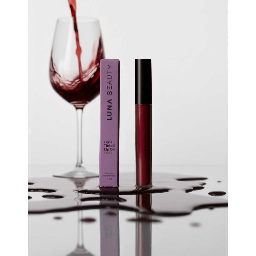 Lip Oil Luna Beauty Bordô Ultra Pigmentado Gloss Batom Brilho