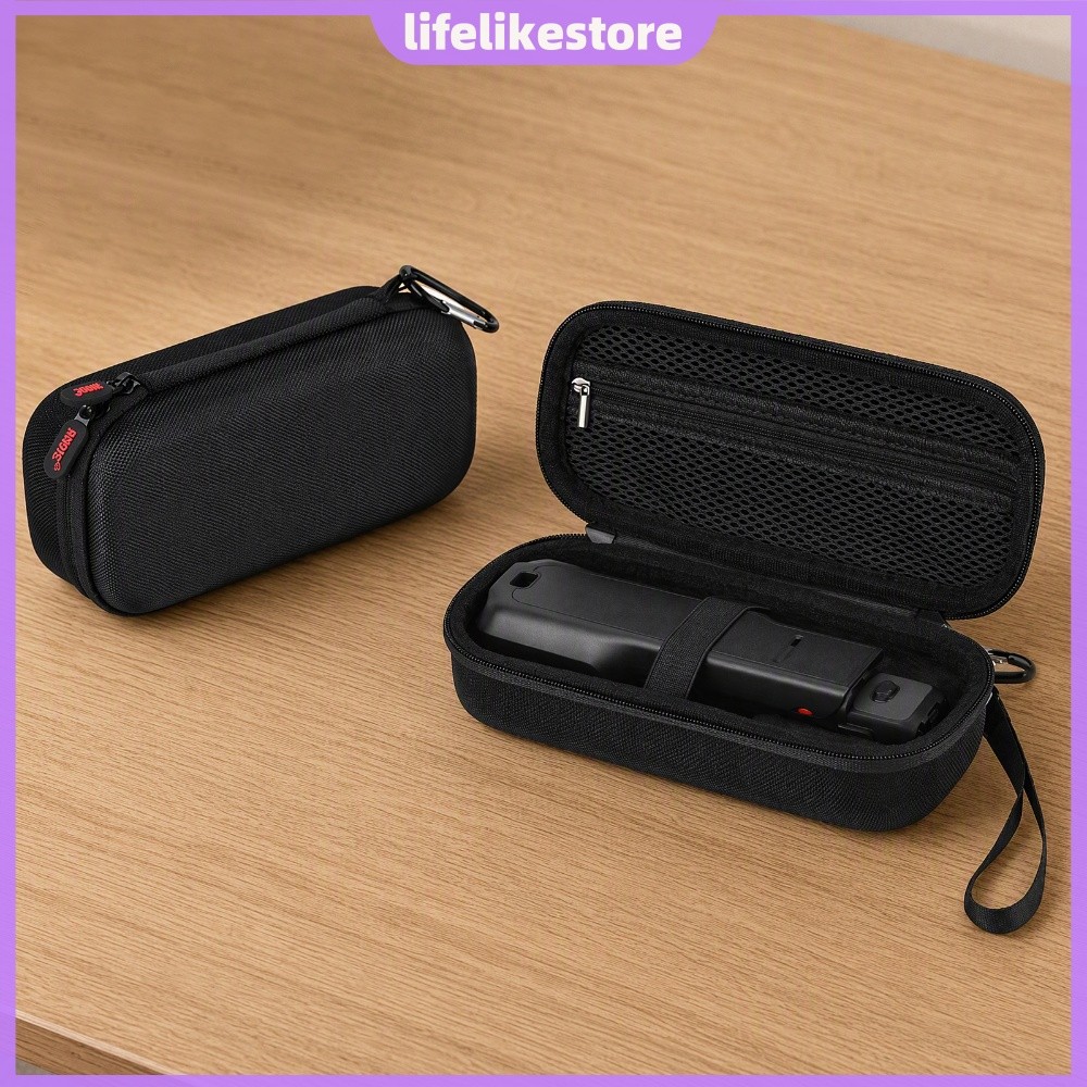 Estojo De Aperto De Dedo Para Câmera Luna Ultra Bolsa De Armazenamento Portátil Rígida Com Mosquetão [lifelikestore.br]