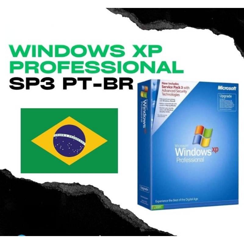 windows xp professional sp3 (português brasileiro) em disco