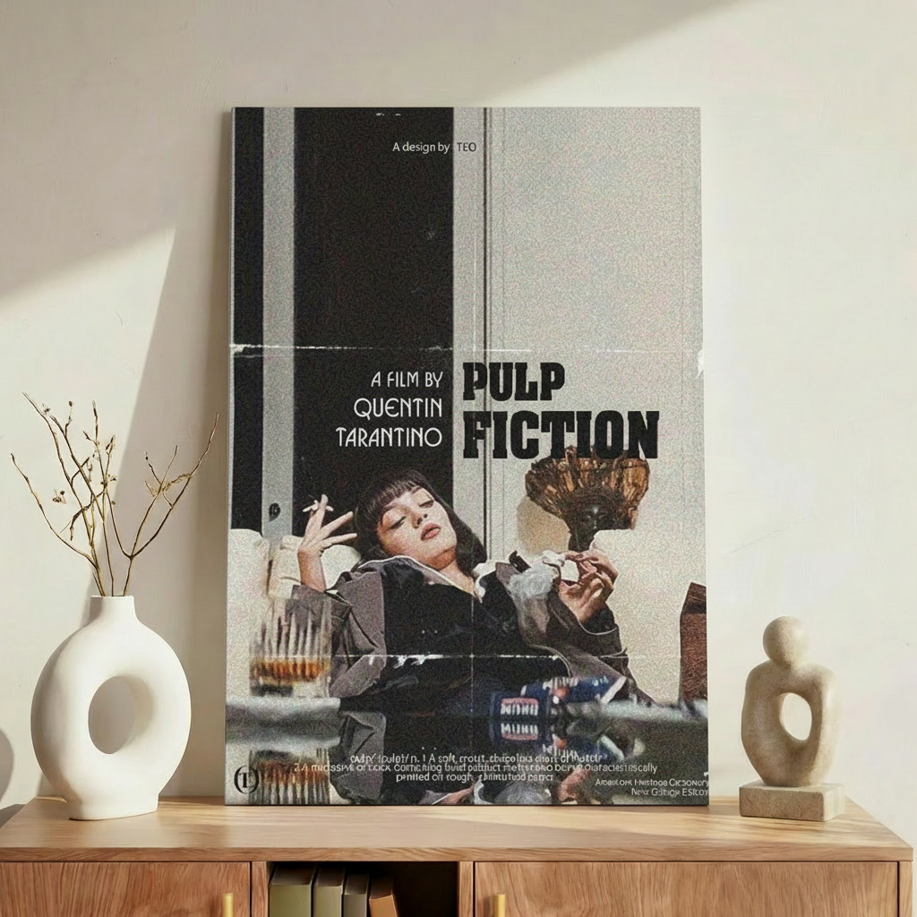 Quadro Decorativo Pulp Fiction Tarantino – Aesthetic Cinema