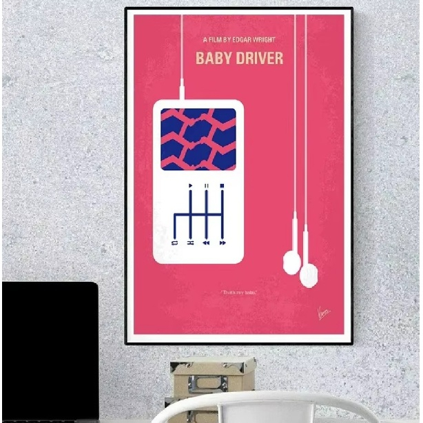 Quadro decorativo Cinema e música pop (1 peça)
