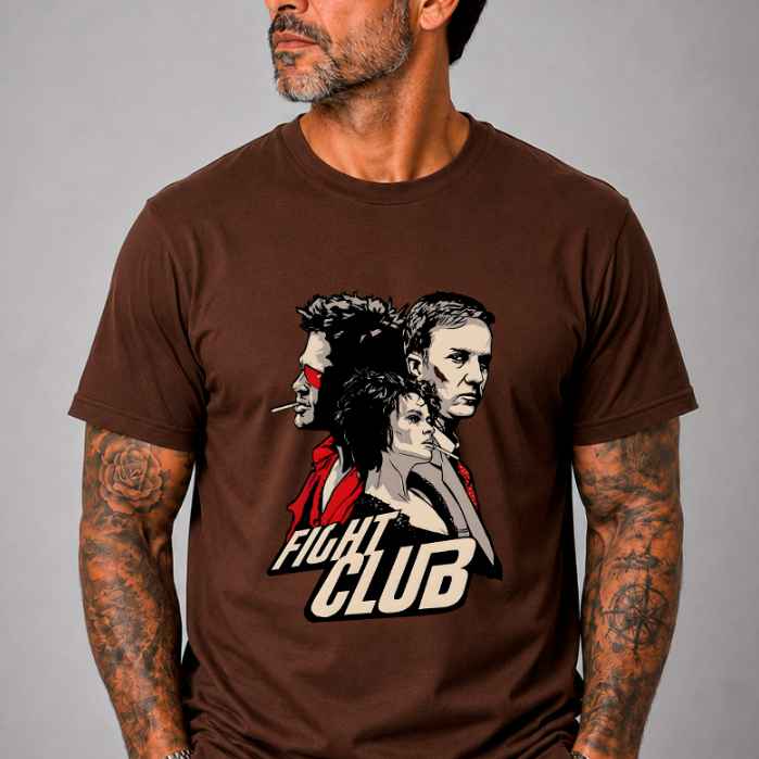 Camiseta FIGHT CLUB Clube da Luta 100% Algodão Unissex Filme Clássico Cult Cinema Nostalgia