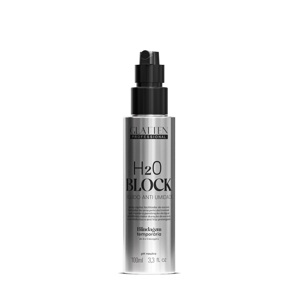 Fluido Anti Umidade H2O Block Antifrizz Liso Perfeito Protetor Térmico - GLATTEN