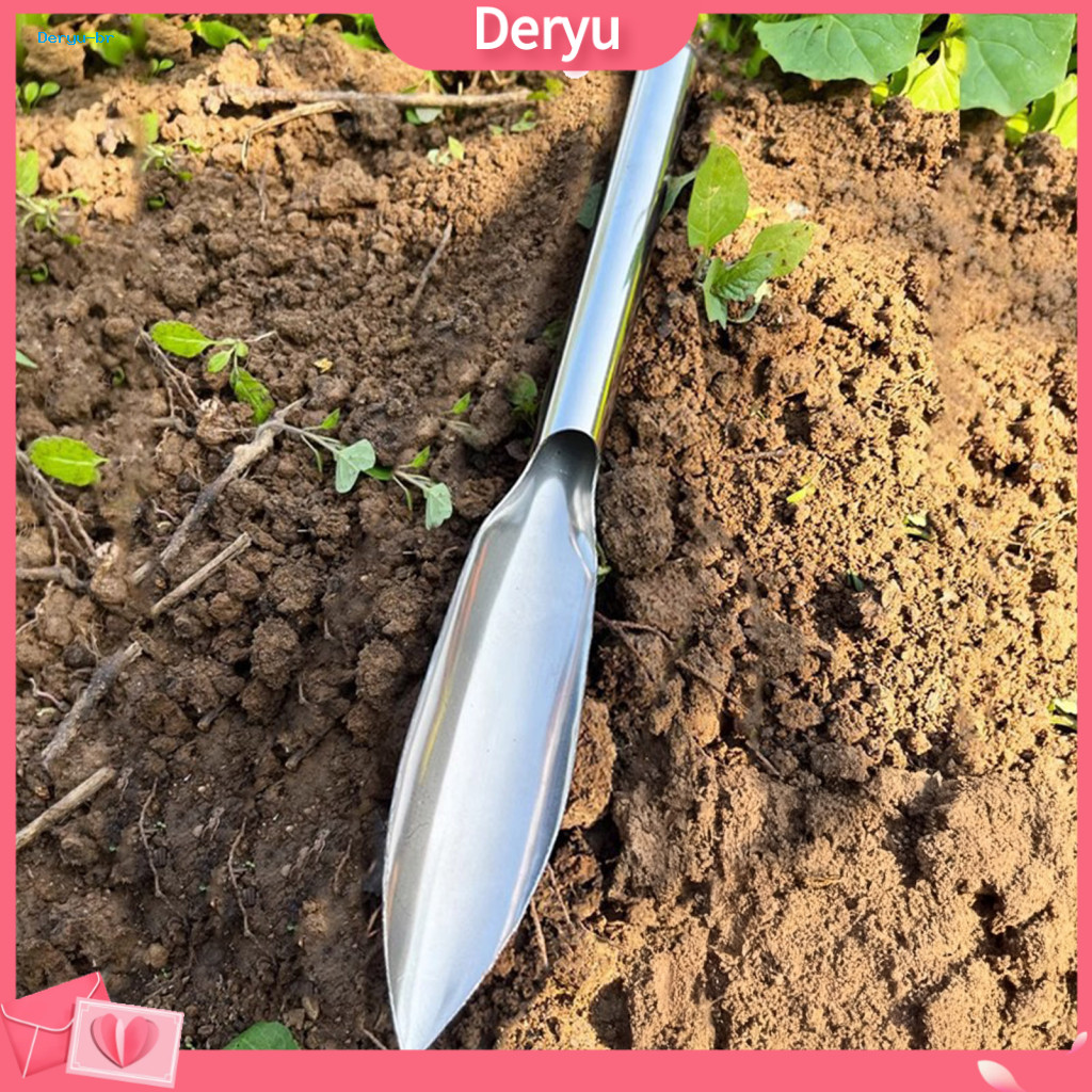 Rust Proof Gardening Gear Stainless Steel Garden Trowel Narrow Pointed Hand Shovel for Planting Weeding Digging Wild Veg