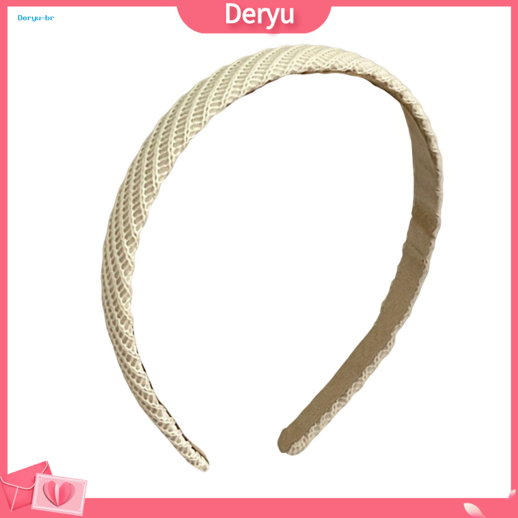 Spring Summer Dress Accessory Anti Slip Headband Women’s Anti-slip Knitted with Sponge Padding – Narrow Edge Hair Ho