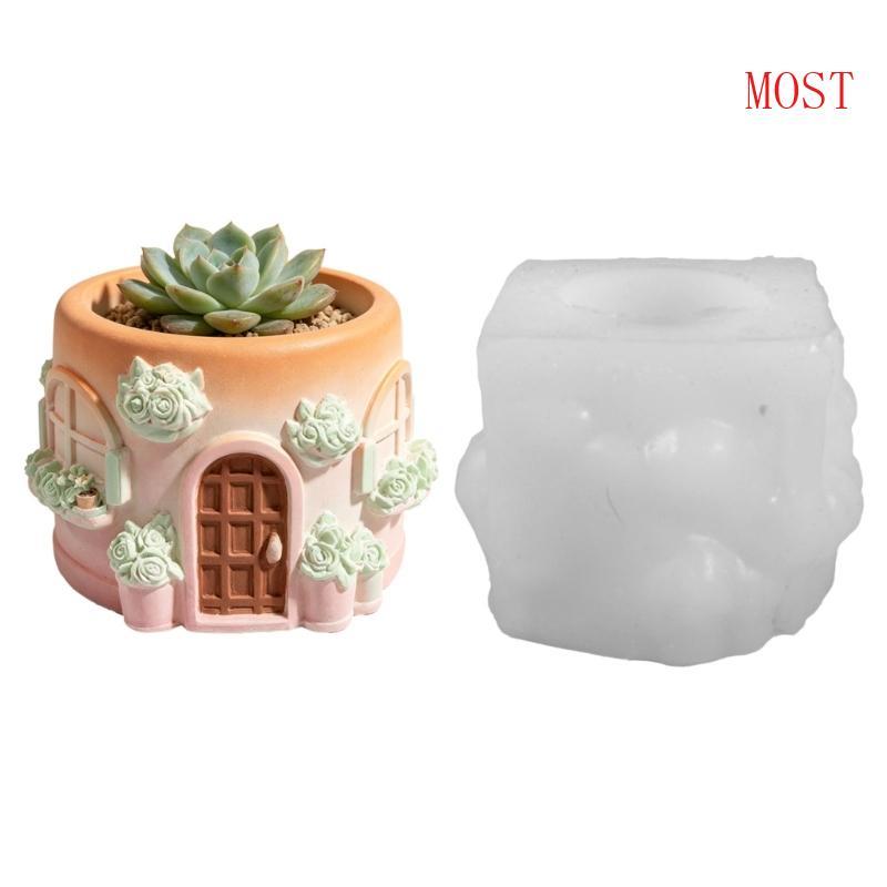 Flower House Ferramenta Fundição Silicone Para Suporte