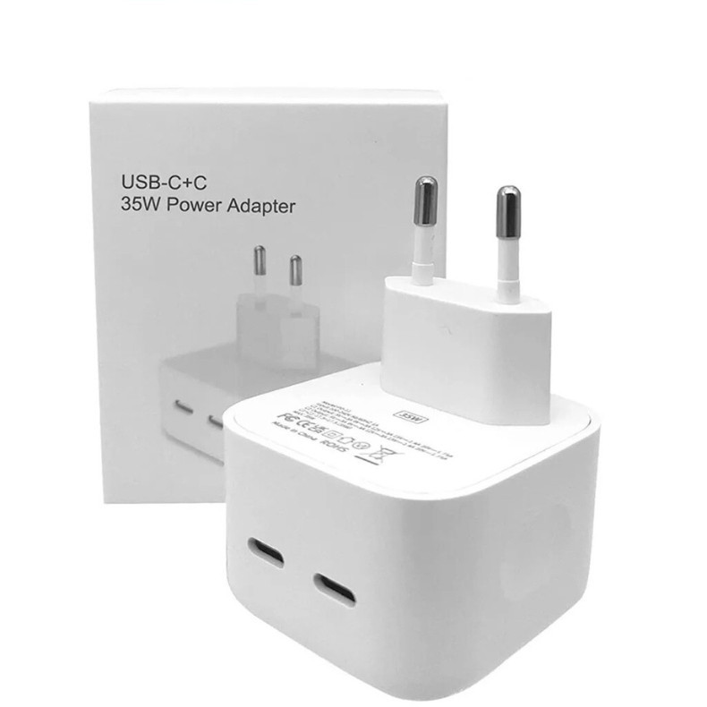 Carregador Duplo De 50w daptador Rápido De Viagem USB Tipo C Para Samsung iPad iPhone
