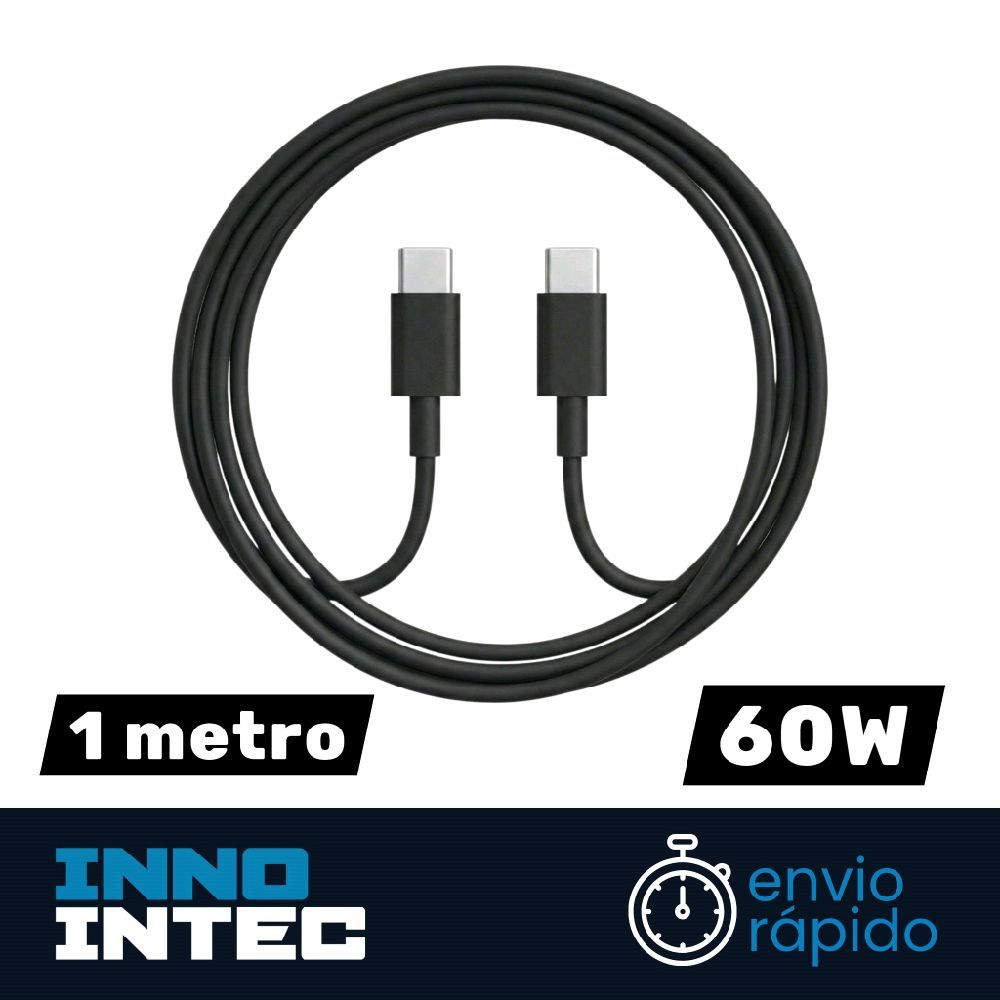 Cabo USB-C para USB-C Turbo 60W/5A - Compatível iPhone 15 16, Samsung S23 S24 Ultra, iPad e Notebook - Reforçado