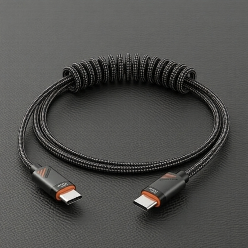 Essager 100W PD Cabo USB-C Retrátil de Carregamento Rápido, para iPhone 16/15/14, Xiaomi, Samsung, MacBook, iPad