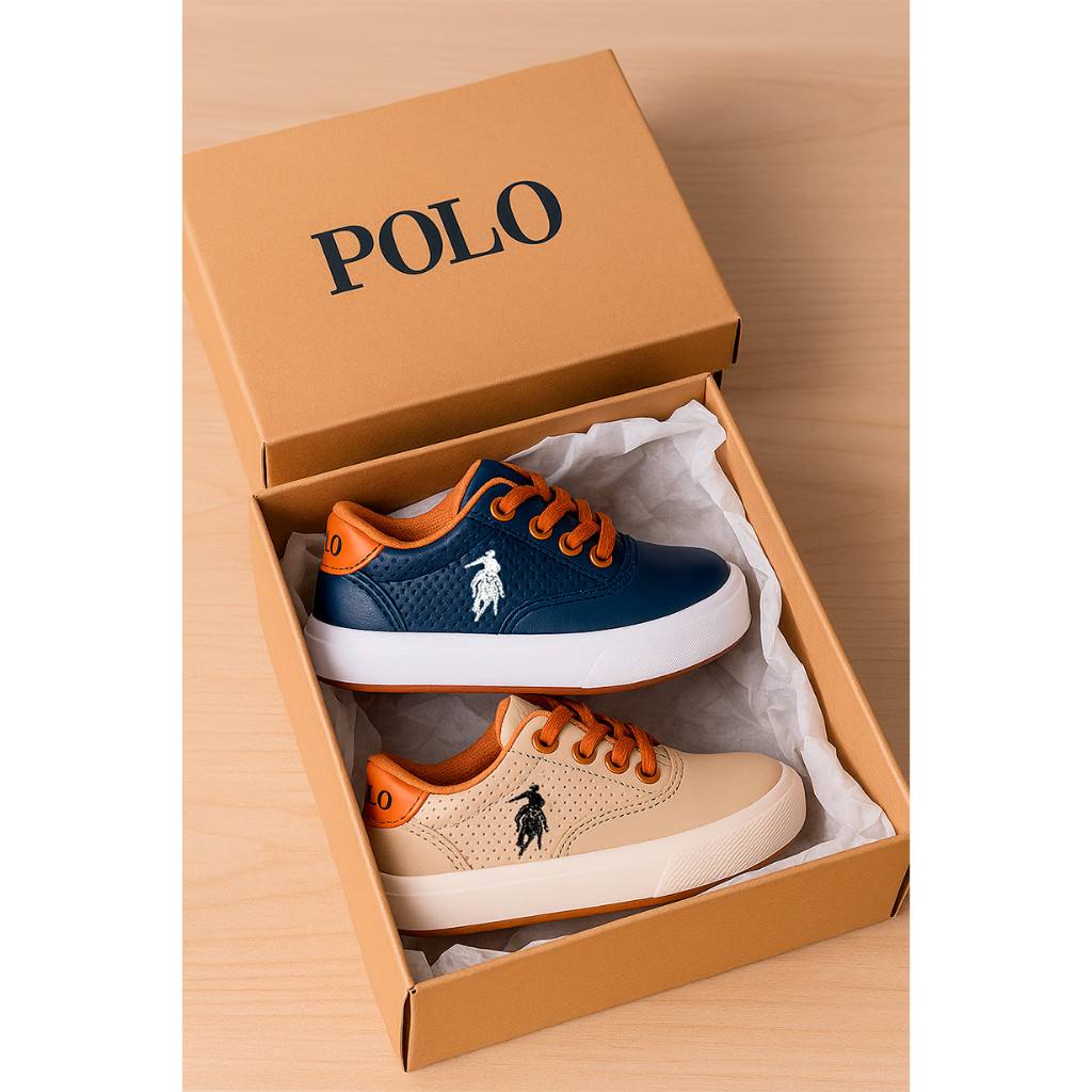 Kit 2 Tênis/Sapatênis Infantil Polo Open Casual Confortável Leve Barato Promoção Tenis Ano Novo