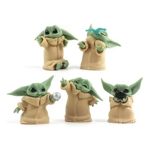 oda - Baby Yoda Action Figure Toys 5pcs / Set Star Wars Guerra Nas Estrelas