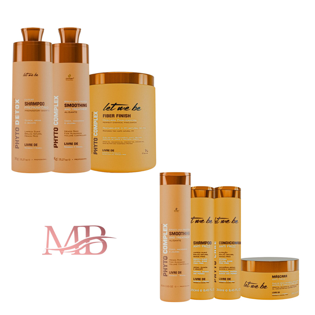 Escova Progressiva Phyto Complex Shampoo Preparatório Detox Máscara Fiber Finish Home Care