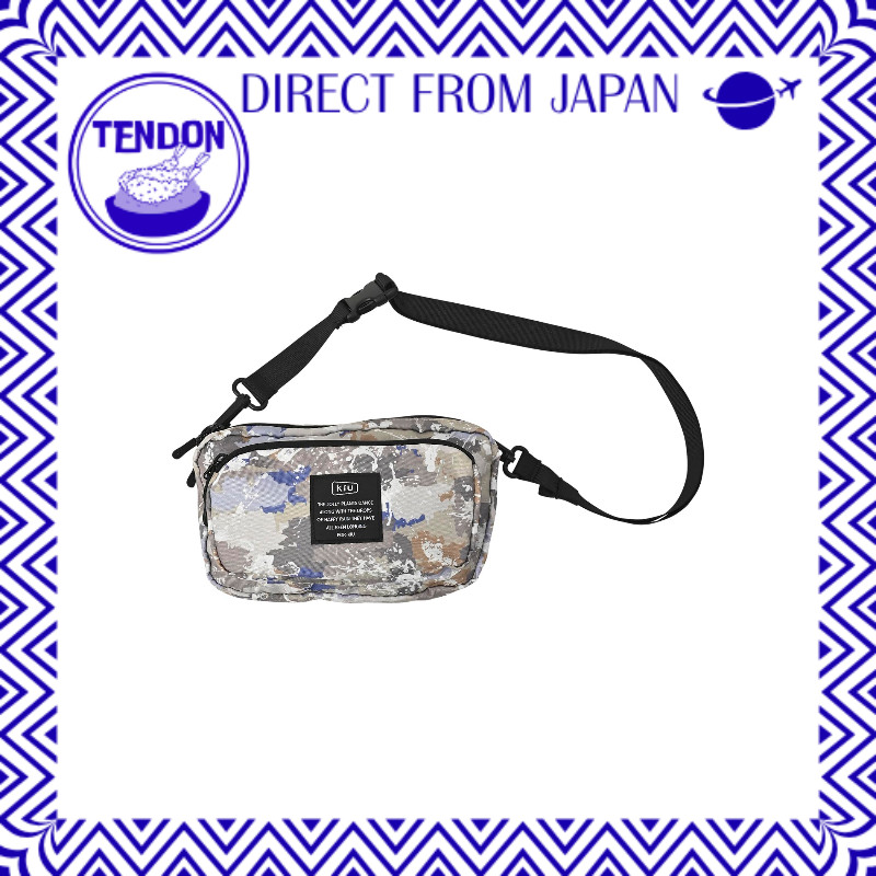 Kiu 300D Bolsa Mini Transversal com Bolso Frontal 2WAY Pequena Repelente à Água Costas em Mesh Bolso Chaveiro Carabiner JAN:4537988325420