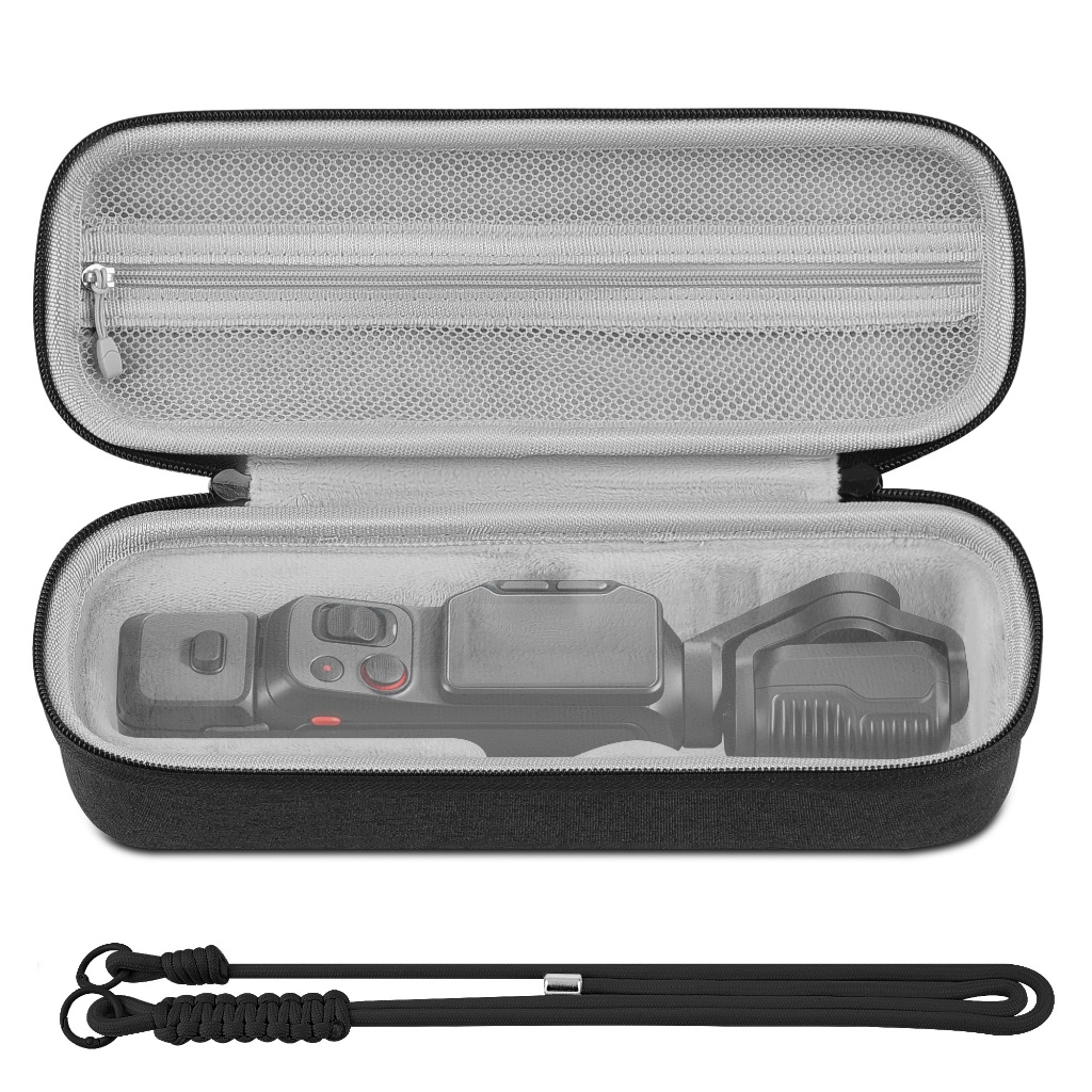 Estojo Rígido Geekria Compatível Com Insta360 Luna Ultra , Protetor De Armazenamento Para Viagem Câmera Gimbal De Bolso