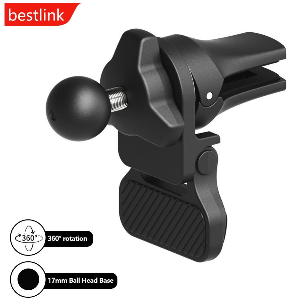 BESTLINK Universal 17mm Ball Head Car Air Vent Phone Mount Suporte De Clipe Giratório 360 Para Suportes De Navegação GPS