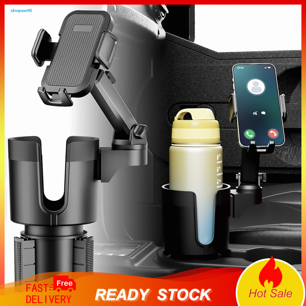 Car Mount Phone Holder 360-degree Rotation Universal 360° Expandable Base Stable for Phones – 2-in-1 Cup for Southeas