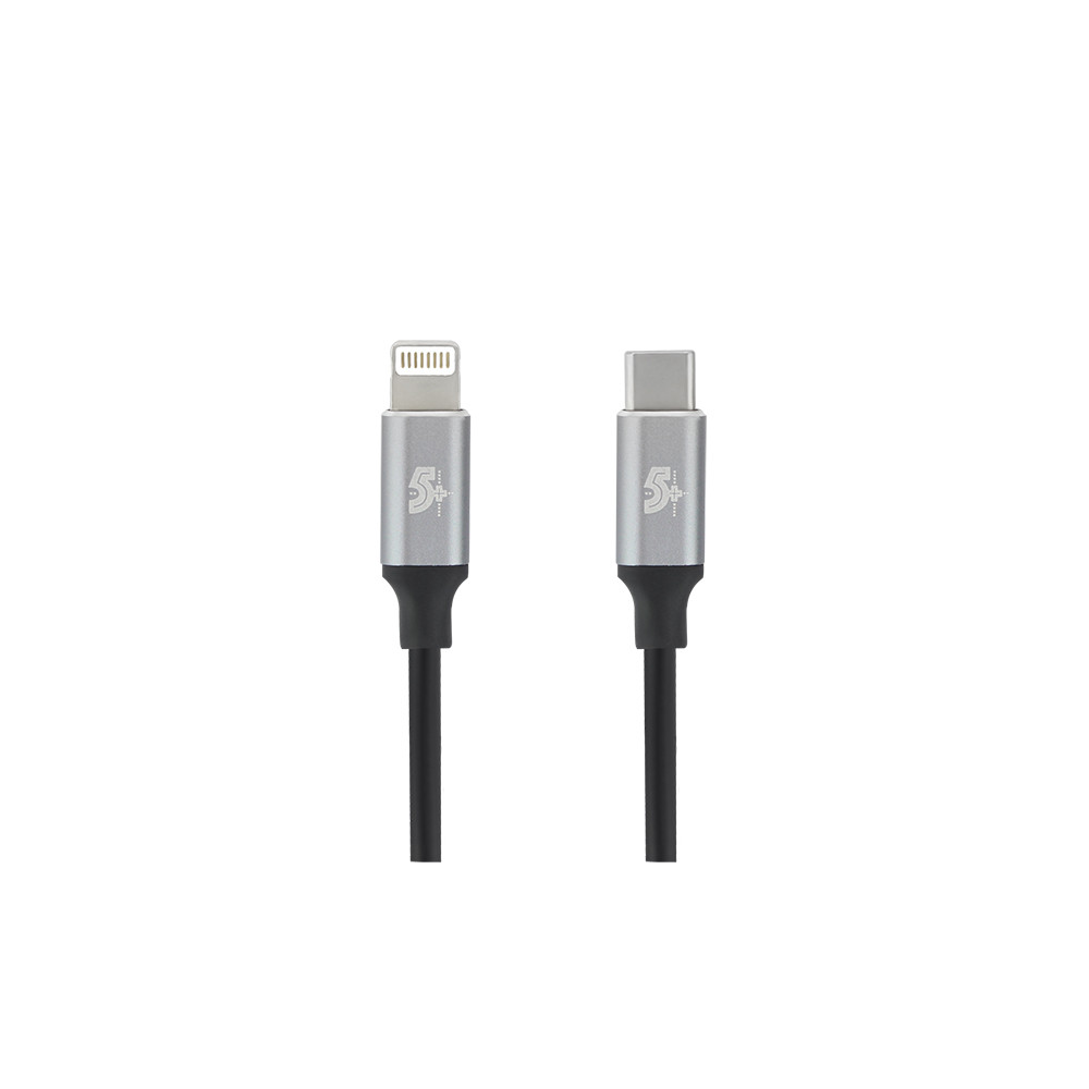 Cabo Lightning Iphone p/ USB-C 1,2m Aluminum Mobile Premium 5+