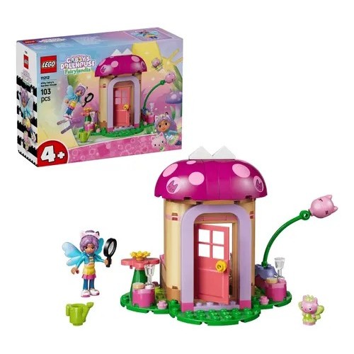 LEGO Gabby's Dollhouse Casa Jardim Fada 11212 103 Peças Kit de Montar Brinquedo Infantil para Crianças