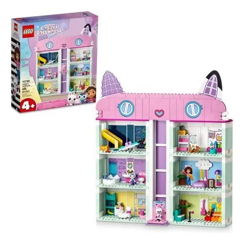 LEGO Gabby's Dollhouse Casa Mágica da Gabby 10788 498 Peças Kit de Montar Brinquedo Infantil Colecionável