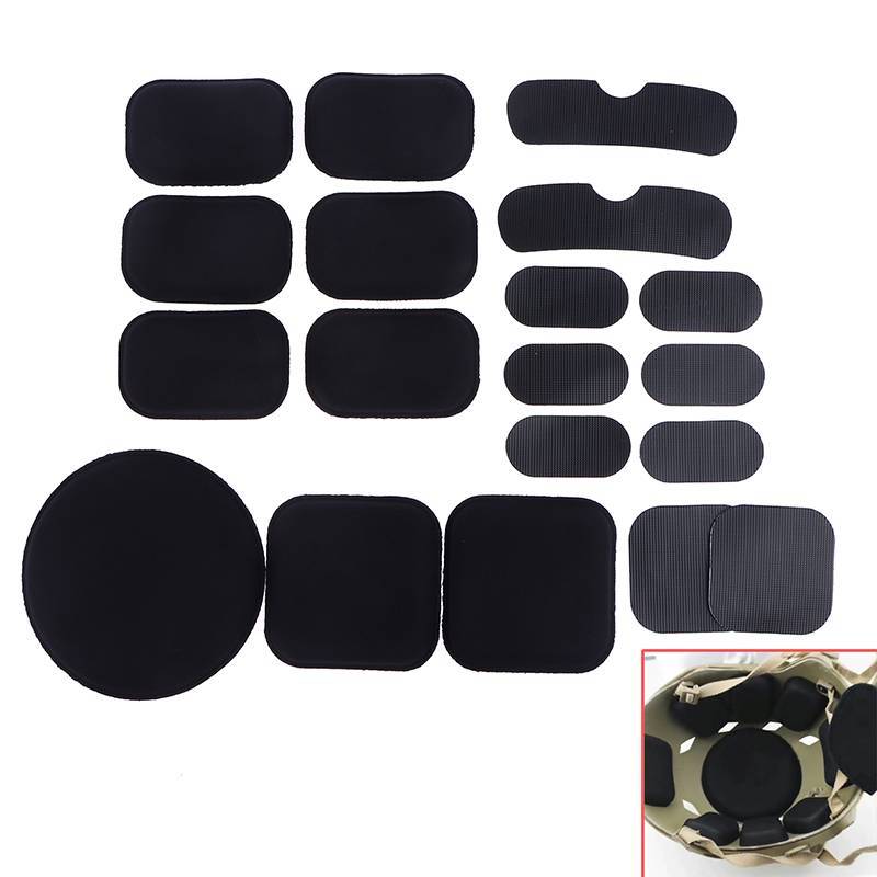 Chuaniaji 19 Pçs/Set Capacete Ao Ar Livre Almofada Macia Durável Almofadas De Paintball Tiro Protetoras BR