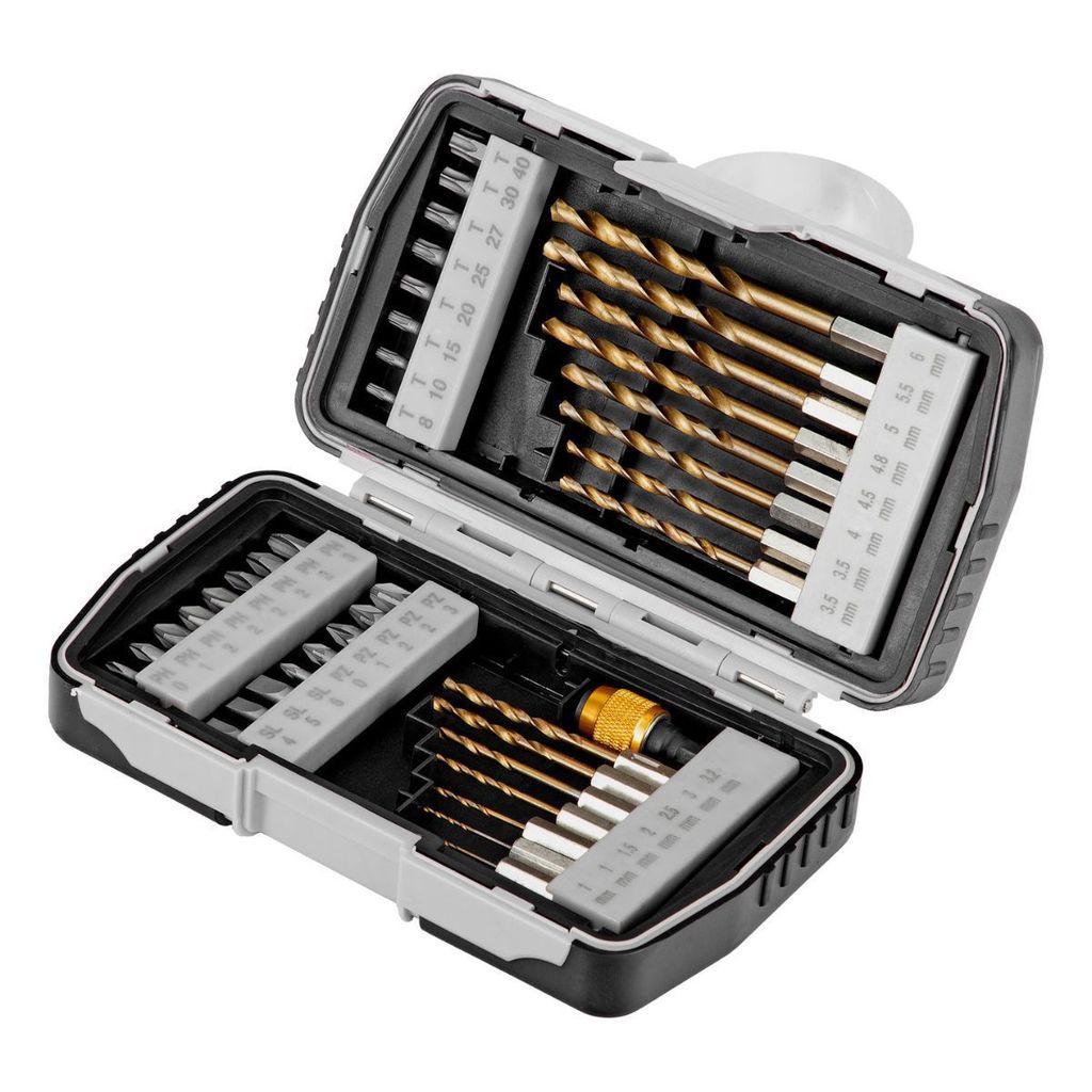 Jogo de Bits / Brocas com Adaptador 40 Peças Aço CRV 113229 MTX