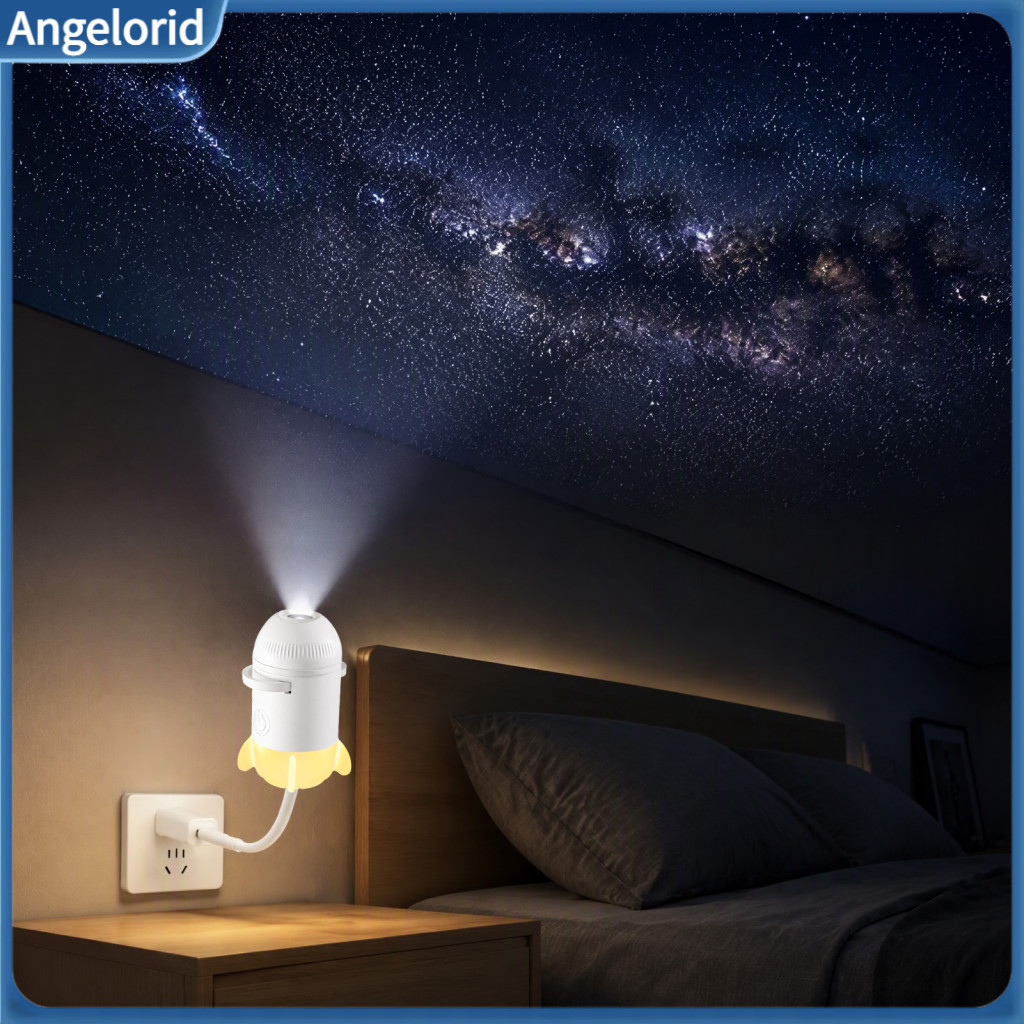 Ambient Starry Sky Projector Lamp Usb Star Night Light with Film Slides Touch Dimming Timer Flexible Neck Led for Bedroo
