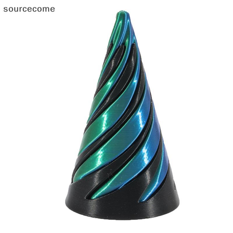 [sourcecome] Brinquedo De Cone Espiral Impresso Em 3D Fidget Toy Mini Vortex Thread Illusion Boutique