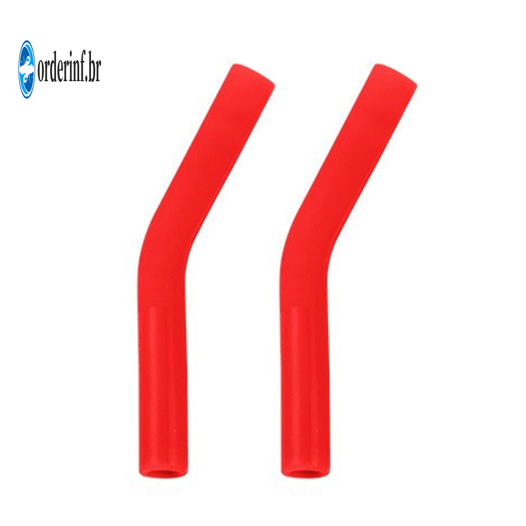 Environmentally Products Flexible Metal Straws 2pcs Silicone Straw Tips Covers for Reusable Food-grade Bpa-free Temperat