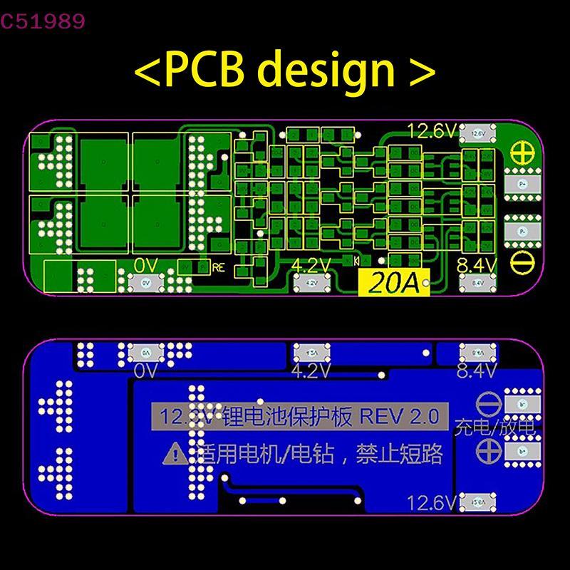 [kaan] 3S 20A Li-ion 18650 Carregador PCB BMS Placa De Proteção 11.1V 12V 12.6V Célula 59x20x3.4MM Módulo BR