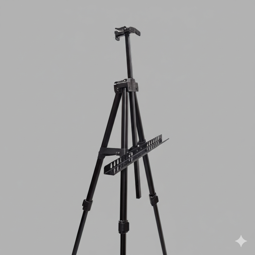 Suporte Tripé Para Quadro Branco Altura Ajustável Portátil Preto