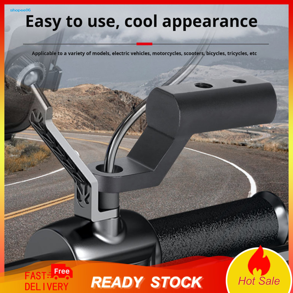 High-strength Extension Rod Rearview Mirror Motorcycle Handlebar Corrosion Resistant Anti-shake Bracket Easy for Safe