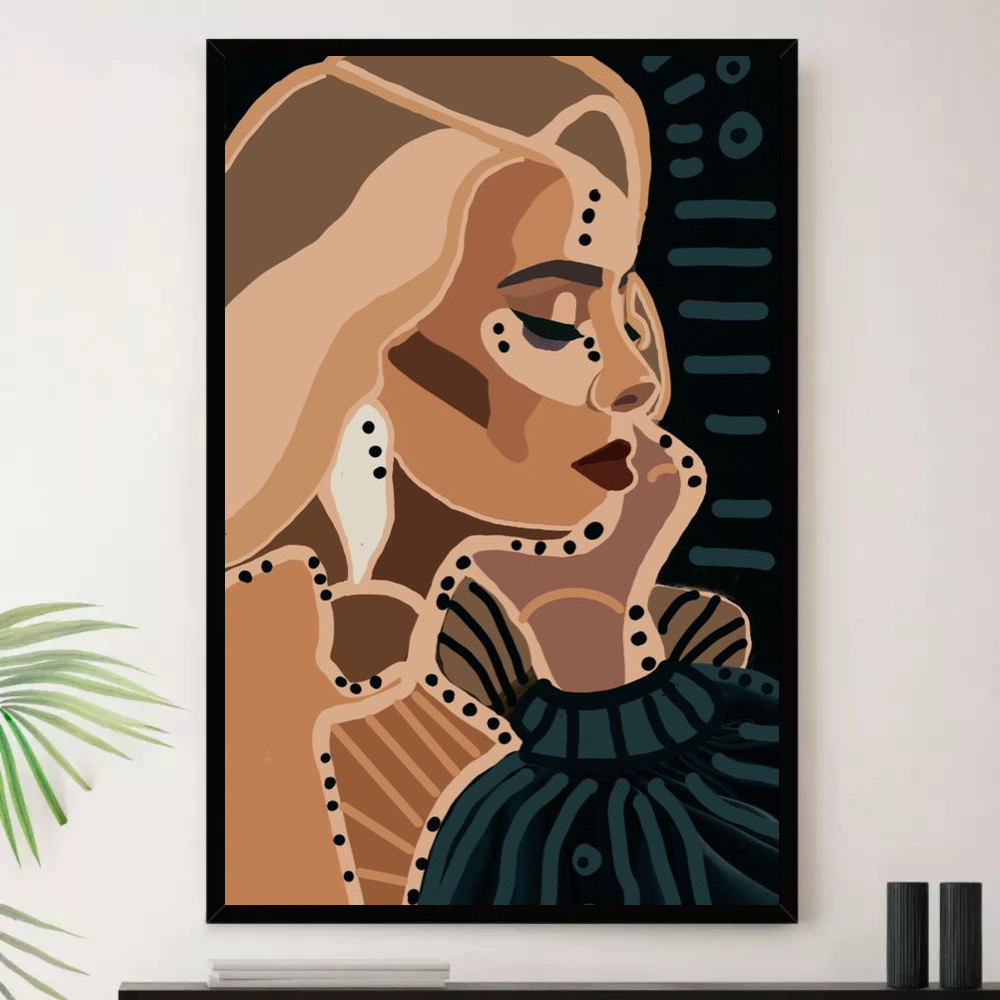 Quadro Placa Decorativa Música Internacional Adele Pop e Dance Pop Álbuns com Moldura