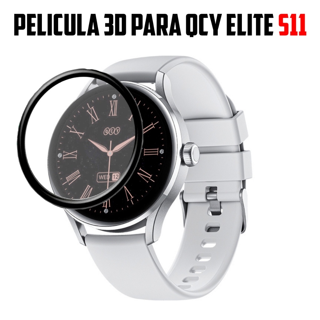 Película 3d Proteção Tela Para Smartwatch QCY Elite S11
