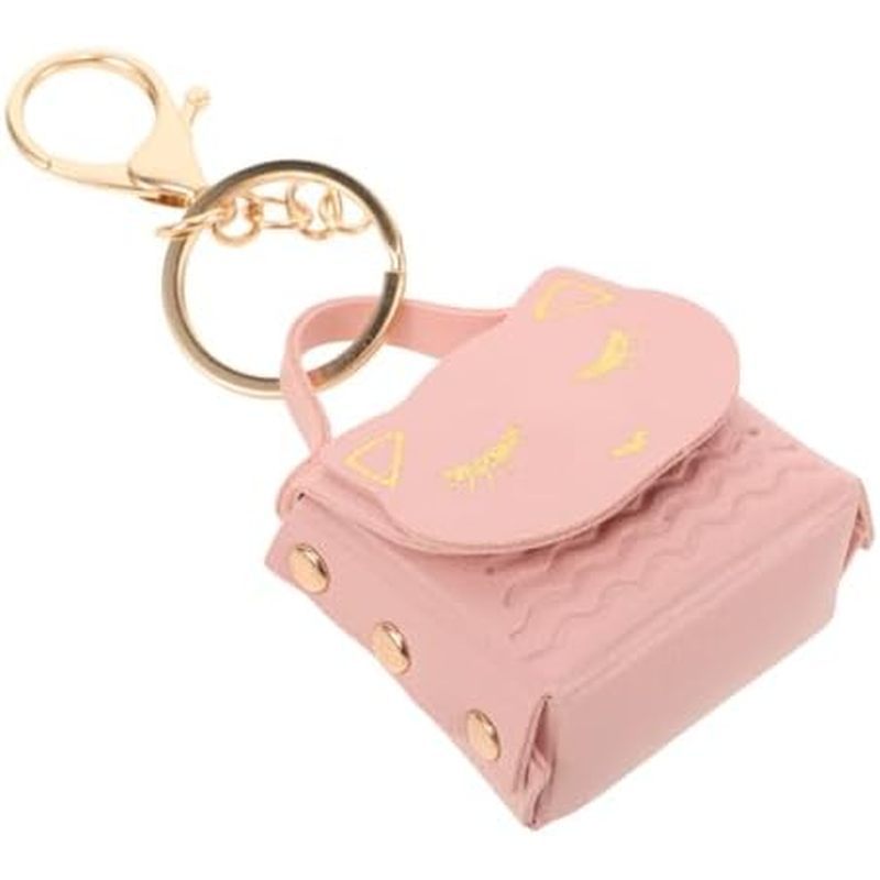 FRCOLOR Cute Cat Keychain Bolsa Mini Carteira Para Meninas E Mulheres Cartoon Kitten Design Acessório De Suspensão Compa