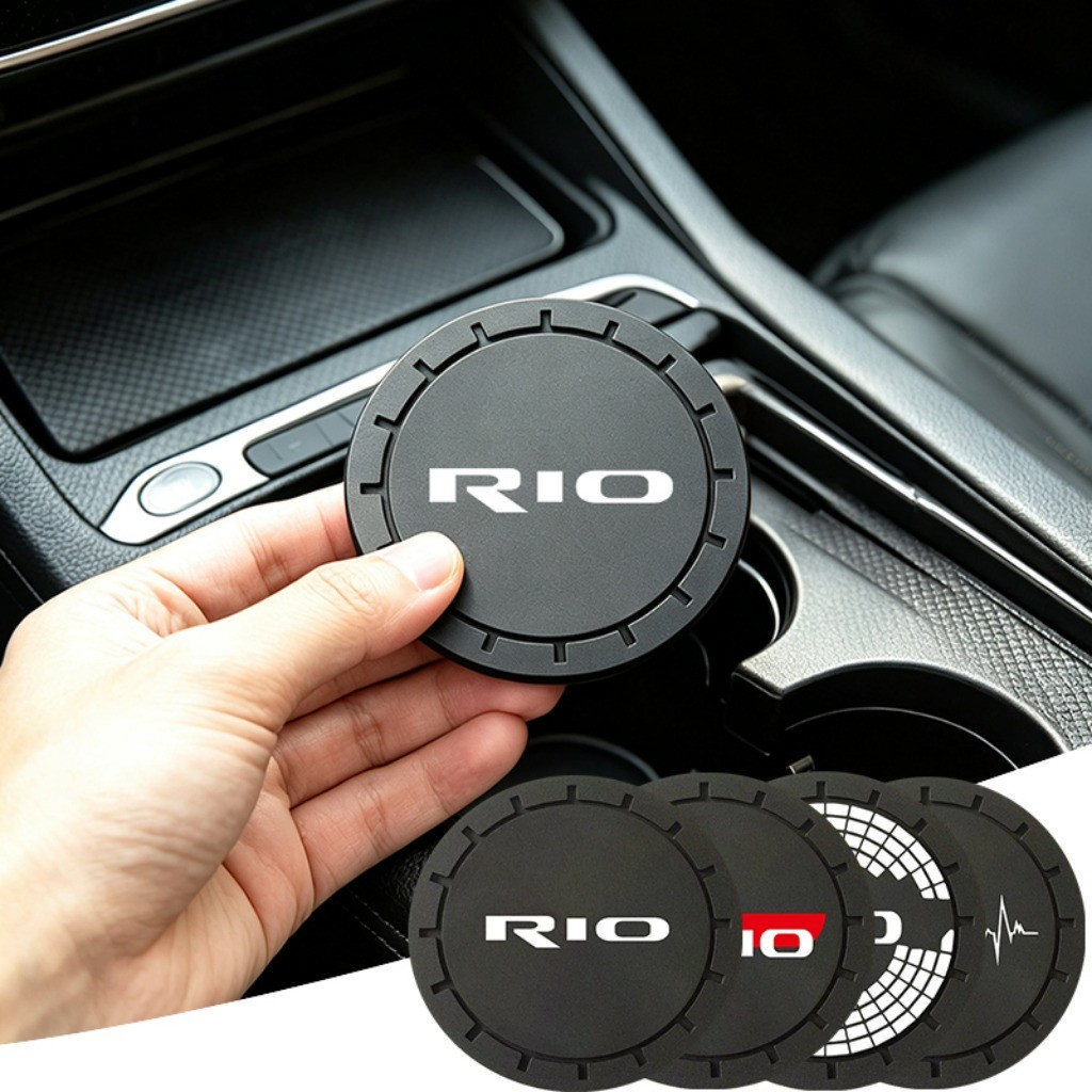 1 Peça Anti-ruído Porta Copo Silicone Carro Interior Do Carro For Kia Rio LX S GT-Line Hatchback Sedan 1.6