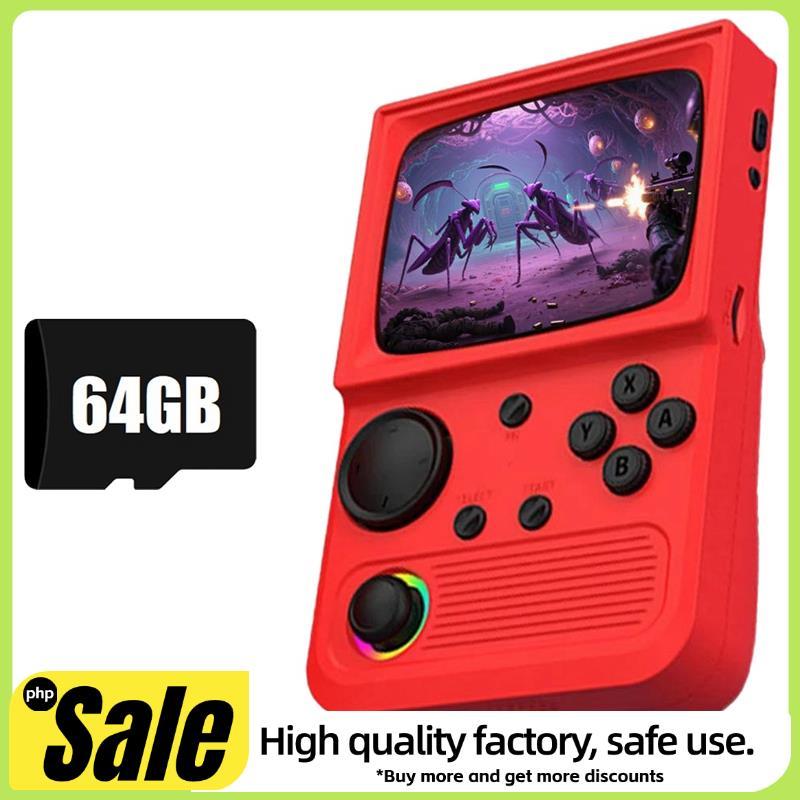 R36T Retro Console De Jogos Portátil 64G 15000 Tela IPS De 3.5 Polegadas Jogador De Videogame De Bolso B