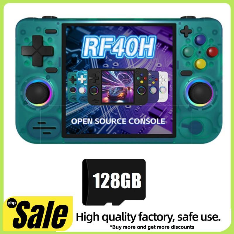 Console De Videogame Portátil RF40H , Tela IPS De 128GB E 4.0 Polegadas , Suporta Emulação Retrô De Código Aberto Wi-Fi